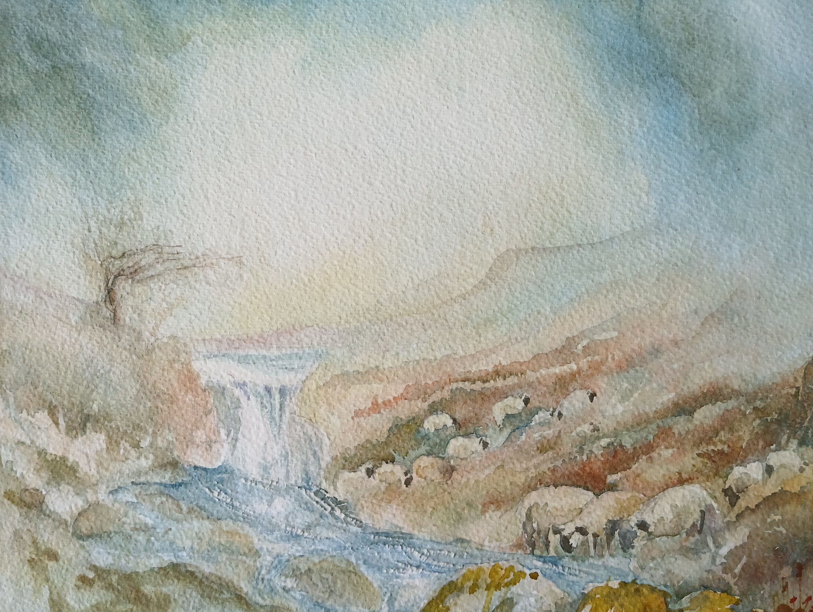 Derbyshire moorland stream